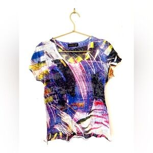 Gizel colorful y2k t shirt